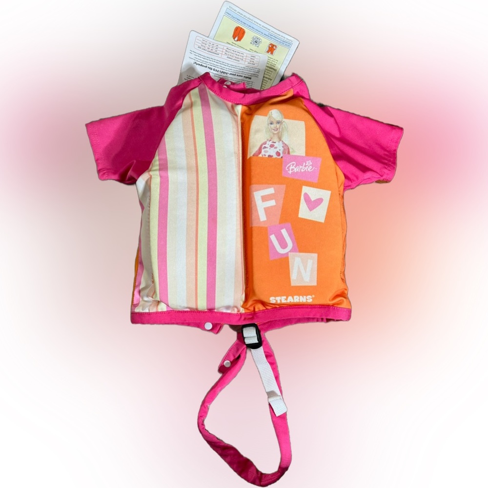 🌺STEARNS® CHILD BARBIE SHIRT LIFE JACKET | SWIM SHIRT🌸🌺
